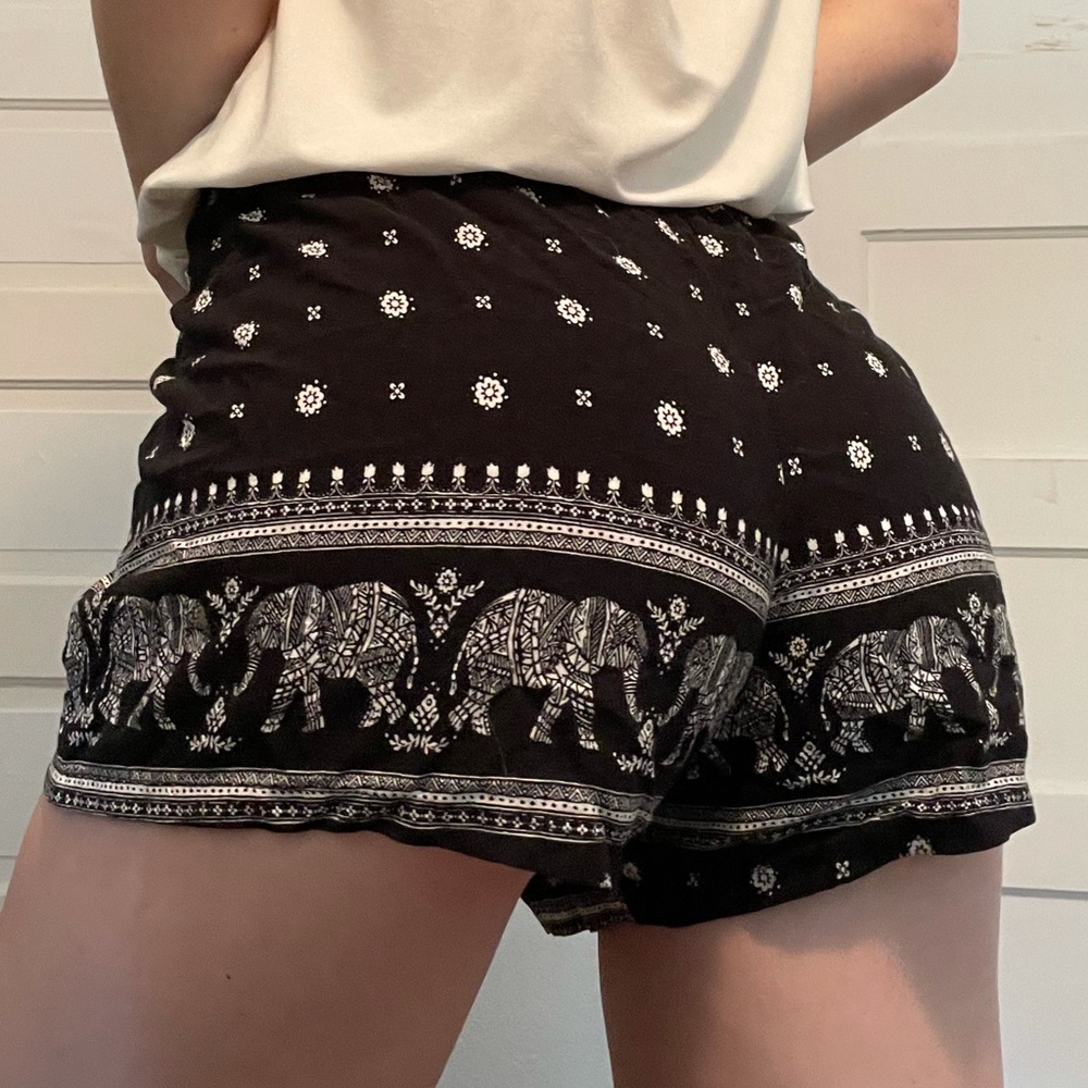 Vintage Boho Hippie elephant Shorts